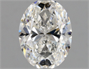 Natural Diamond 0.90 Carats, Oval with  Cut, F Color, SI1 Clarity and Certified by GIA