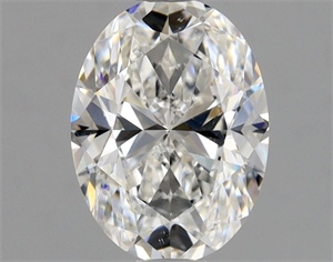Picture of Natural Diamond 0.90 Carats, Oval with  Cut, F Color, SI1 Clarity and Certified by GIA