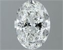 Natural Diamond 0.80 Carats, Oval with  Cut, G Color, VVS1 Clarity and Certified by GIA