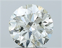 Natural Diamond 1.53 Carats, Round with Very Good Cut, I Color, SI2 Clarity and Certified by IGI
