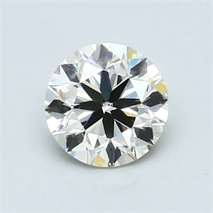 Foto Diamante Natural 0.90 quilates, Redondo , Color K, claridad SI1 y certificado GIA de