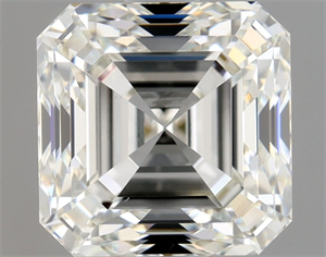 Picture of Natural Diamond 1.70 Carats, Asscher with  Cut, J Color, VS2 Clarity and Certified by GIA