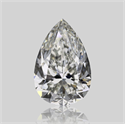 Natural Diamond 0.90 Carats, Pear with  Cut, I Color, SI1 Clarity and Certified by GIA