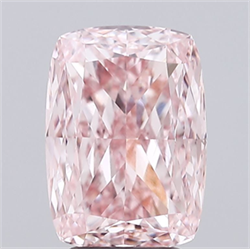 Picture of Lab Grown Diamond 4.04 Carats, CUSHION MODIFIED with  Cut, Fancy Vivid Pink Color, VS1 Clarity and Certified by IGI