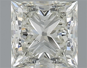 Picture of Natural Diamond 1.20 Carats, Princess with  Cut, J Color, SI1 Clarity and Certified by IGI