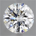 Lab Grown Diamond 3.07 Carats, Round with Excellent Cut, E Color, VVS2 Clarity and Certified by IGI