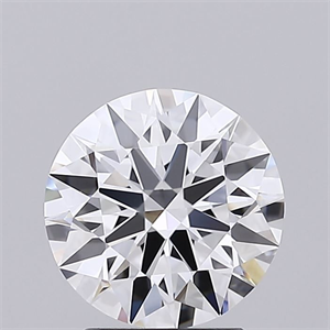 Picture of Lab Grown Diamond 2.10 Carats, Round with Ideal Cut, D Color, IF Clarity and Certified by IGI