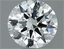 Natural Diamond 0.50 Carats, Round with Excellent Cut, I Color, VVS1 Clarity and Certified by IGI
