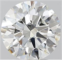 Natural Diamond 2.50 Carats, Round with Excellent Cut, H Color, SI1 Clarity and Certified by GIA