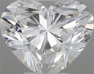 Picture of Natural Diamond 0.43 Carats, Heart with  Cut, F Color, VS1 Clarity and Certified by IGI