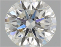 Natural Diamond 0.71 Carats, Round with Excellent Cut, H Color, SI1 Clarity and Certified by GIA