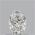 Natural Diamond 0.50 Carats, Oval with  Cut, F Color, VVS1 Clarity and Certified by GIA