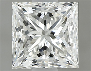 Picture of Natural Diamond 0.81 Carats, Princess with  Cut, H Color, SI1 Clarity and Certified by GIA