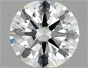 Lab Grown Diamond 1.01 Carats, Round with Ideal Cut, D Color, VS2 Clarity and Certified by IGI