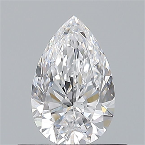 Picture of Natural Diamond 0.50 Carats, Pear with  Cut, D Color, VVS2 Clarity and Certified by GIA