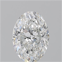 Natural Diamond 1.50 Carats, Oval with  Cut, G Color, SI2 Clarity and Certified by GIA