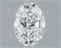 Diamante Natural 0.40 quilates, Ovalado , Color F, claridad SI1 y certificado GIA