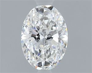 Foto Diamante Natural 0.40 quilates, Ovalado , Color F, claridad SI1 y certificado GIA de