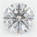 Lab Grown Diamond 2.64 Carats, Round with Excellent Cut, D Color, VVS1 Clarity and Certified by GIA