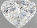 Natural Diamond 2.53 Carats, Heart with  Cut, G Color, VVS2 Clarity and Certified by IGI