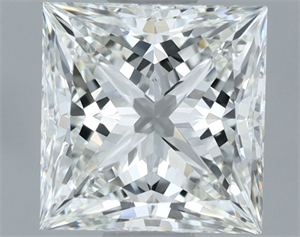 Picture of Natural Diamond 1.01 Carats, Princess with  Cut, H Color, VVS1 Clarity and Certified by GIA