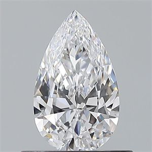 Picture of Natural Diamond 0.50 Carats, Pear with  Cut, D Color, VVS1 Clarity and Certified by GIA