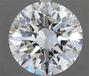 Picture of Natural Diamond 3.01 Carats, Round with Excellent Cut, H Color, SI1 Clarity and Certified by IGI