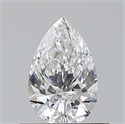Diamante Natural 0.50 quilates, De pera , Color D, claridad VVS2 y certificado GIA