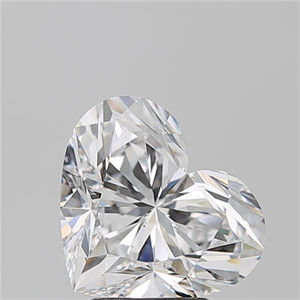 Picture of Natural Diamond 3.51 Carats, Heart with  Cut, D Color, SI1 Clarity and Certified by GIA