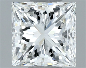 Foto Diamante Natural 0.70 quilates, Princesa , Color H, claridad VVS1 y certificado IGI de
