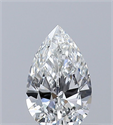 Natural Diamond 0.32 Carats, Pear with  Cut, F Color, VVS2 Clarity and Certified by GIA