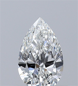 Picture of Natural Diamond 0.32 Carats, Pear with  Cut, F Color, VVS2 Clarity and Certified by GIA