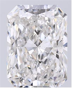 Foto Diamante Natural 4.03 quilates, Radiante , Color F, claridad SI2 y certificado GIA de