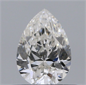 Natural Diamond 0.40 Carats, Pear with  Cut, H Color, SI1 Clarity and Certified by GIA