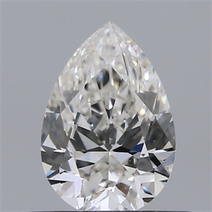Picture of Natural Diamond 0.40 Carats, Pear with  Cut, H Color, SI1 Clarity and Certified by GIA