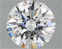 Lab Grown Diamond 2.50 Carats, Round with Excellent Cut, D Color, VVS2 Clarity and Certified by IGI