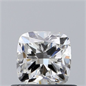 Natural Diamond 0.60 Carats, Cushion with  Cut, H Color, SI1 Clarity and Certified by GIA