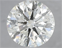 Natural Diamond 3.71 Carats, Round with Excellent Cut, K Color, SI2 Clarity and Certified by IGI