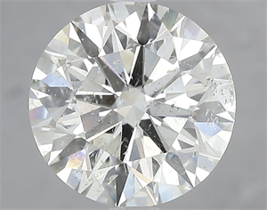 Picture of Natural Diamond 3.71 Carats, Round with Excellent Cut, K Color, SI2 Clarity and Certified by IGI