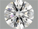 Lab Grown Diamond 1.04 Carats, Round with Ideal Cut, D Color, VS2 Clarity and Certified by IGI