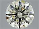 Natural Diamond 3.01 Carats, Round with Excellent Cut, L Color, VS2 Clarity and Certified by HRD