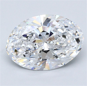 Picture of Natural Diamond 3.52 Carats, Oval with  Cut, D Color, VS1 Clarity and Certified by GIA