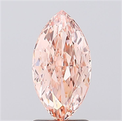 Picture of Lab Grown Diamond 2.10 Carats, Marquise with  Cut, Fancy Intense Pink Color, VS1 Clarity and Certified by IGI