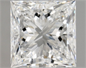 Natural Diamond 0.90 Carats, Princess with  Cut, E Color, SI2 Clarity and Certified by GIA