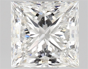 Picture of Natural Diamond 1.02 Carats, Princess with  Cut, F Color, VVS1 Clarity and Certified by GIA