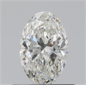 Natural Diamond 0.53 Carats, Oval with  Cut, G Color, VS1 Clarity and Certified by GIA