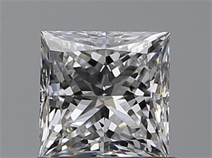Picture of Natural Diamond 0.70 Carats, Princess with  Cut, E Color, VS2 Clarity and Certified by GIA