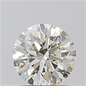 Natural Diamond 1.01 Carats, Round with Excellent Cut, K Color, VS2 Clarity and Certified by GIA
