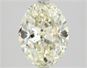 Natural Diamond 1.36 Carats, Oval with  Cut, K Color, VVS2 Clarity and Certified by IGI