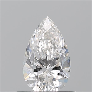 Picture of Natural Diamond 0.56 Carats, Pear with  Cut, F Color, SI1 Clarity and Certified by GIA